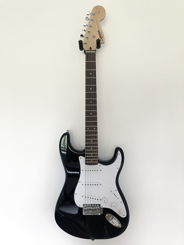 Squier Stratocaster Black and White | Reverb