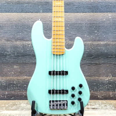 Markbass MB GV 5 Gloxy Val Surf Green CR MP 5-String Electric Bass w/Bag #IF0001924 for sale