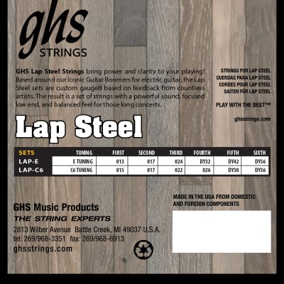 GHS Hawaiian Electric Lap Steel Guitar Strings; E-Tuning | Reverb