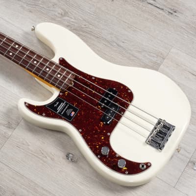 Fender American Professional II Precision Bass Left-Hand, Rosewood Olympic White image 1