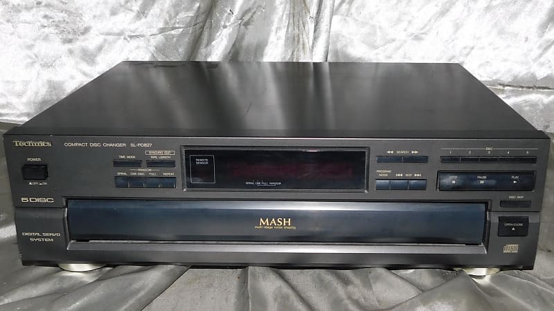 Technics SL-PD827 5 disc cd player with manual and remote  			