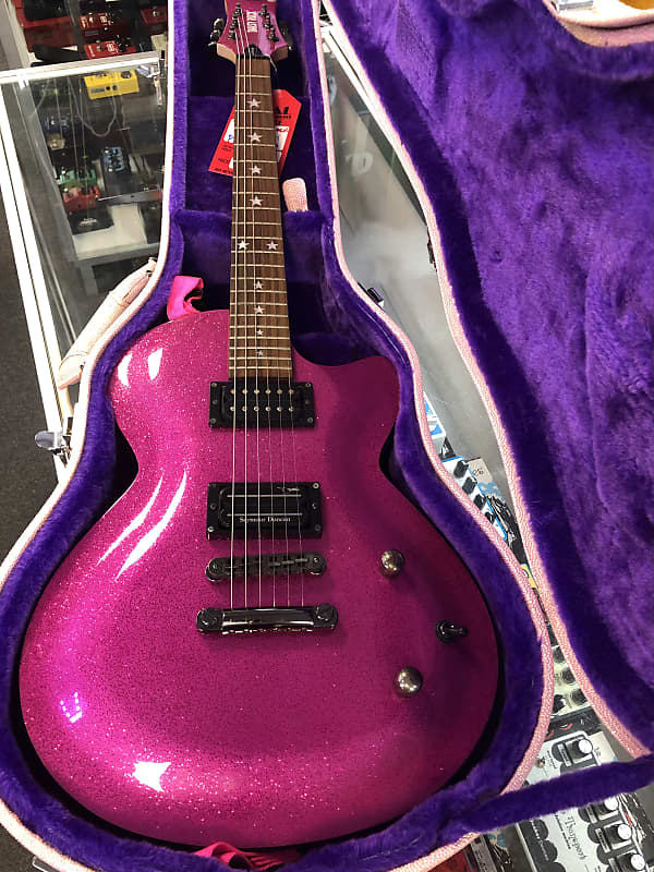 Daisy Rock Atomic Pink Rock Candy with Seymour Duncan Dimebucker, Strap & Case - Pre Owned image 1