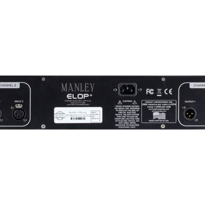 Manley Labs ELOP+ | Dual Channel Electro-Optical Compressor/Limiter with Stereo Link image 3