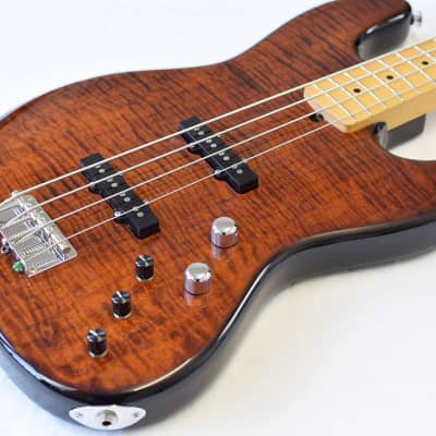 Suhr  Bass Classic J Root Beer Flame SHOWROOM image 9