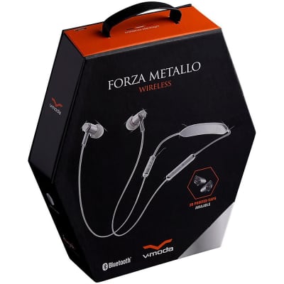 V-MODA Forza Metallo Wireless Bluetooth In-Ear Headphones Regular Silver image 2