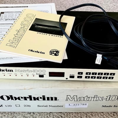 Oberheim Matrix 1000 1987-1994 Cream image 1