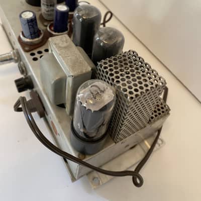 Bell and howell Film O’ Sound tubes glowing easy for amp conversion project. image 6