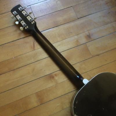 SS Stewart Parlor guitar 30s - Dark sunburst image 4