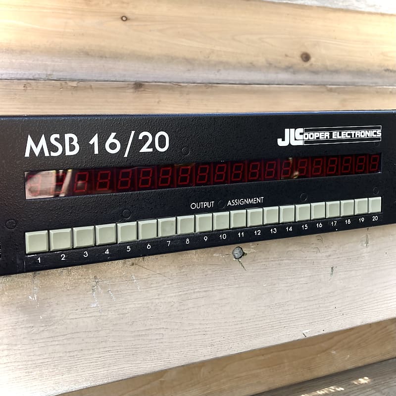 JL COOPER - MSB 16/20 - Programmable MIDI Patchbay - with Manual  - 80s - USA - from the collection of Paul Hoffert image 1