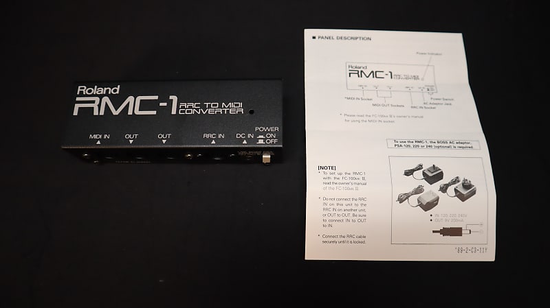 Roland RMC-1 RRC To MIDI Converter - black | Reverb