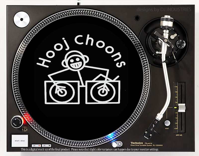Immagine DJ Industries Hooj Choons - DJ slipmat for vinyl LP record player turntable - 1