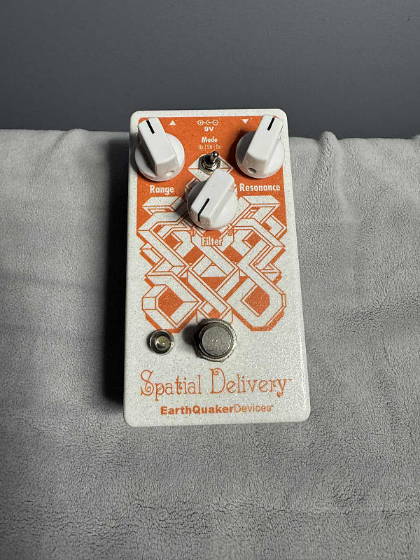 EarthQuaker Devices Spatial Delivery Sample & Hold Envelope Filter V2 2017 - Present - White Sparkle / Orange Print image 1