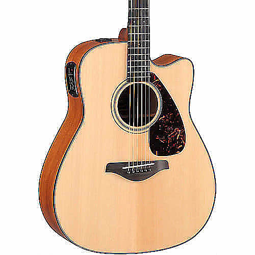 Yamaha FGX700SC Solid Top Cutaway Acoustic/Electric Guitar image 2
