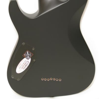 Schecter Guitar Research Hellraiser C-7 Passive 7 String Electric Guitar Satin Black image 8