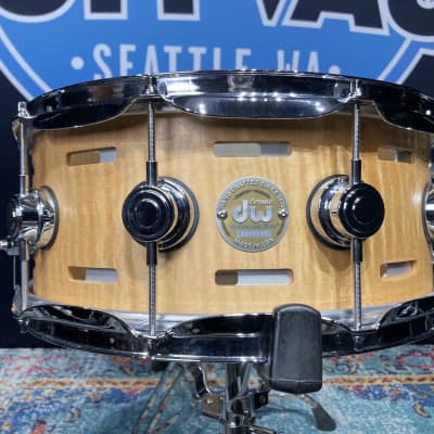 Russ McKinnon's, DW 14x6" Randall May/DW EQ Snare Drum 2005 - Natural Maple Oil image 1