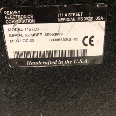 Peavey 115 TLS 15" Scorpion Speaker w/ Horn and Pole Mount Tested, Works image 6