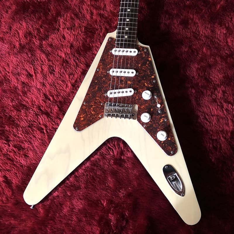 c.2000s Psychederhythm Gibfendrix MIJ Guitar Stratocaster＋Flying V “Aged  White Blonde”