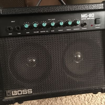 BOSS MG-80 Guitar Amplifier Twin Speakers Black in very good condition image 2