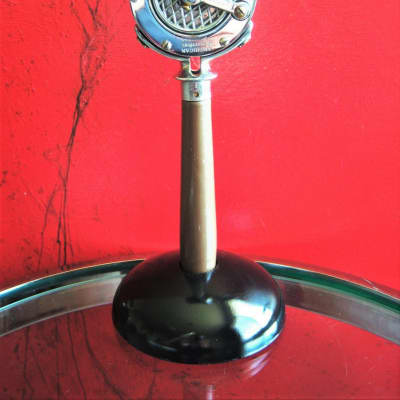 Vintage RARE 1930's Philco brand carbon / spring microphone chrome  Universal Lifetime Corp