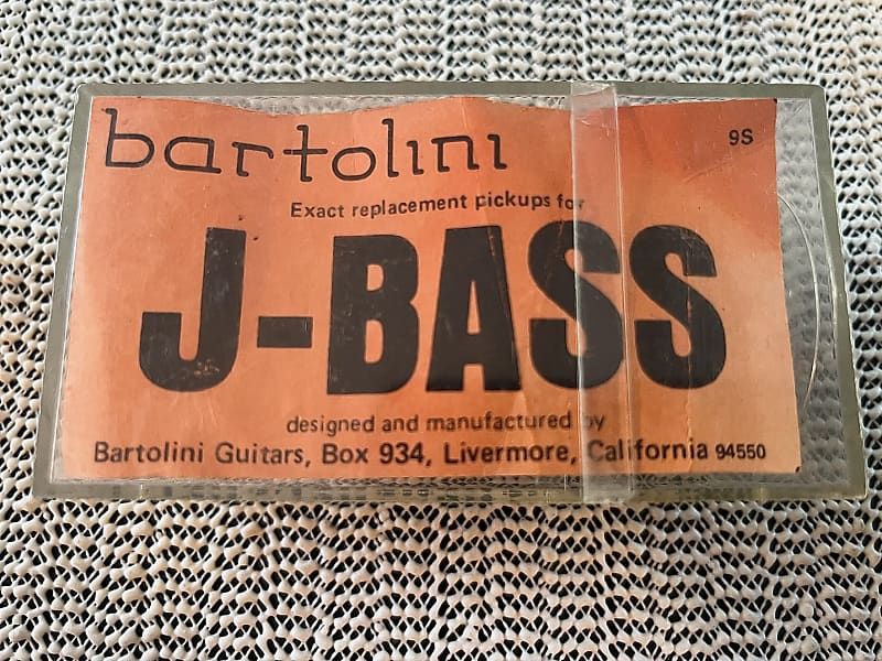 Used Bartolini 9S 4-string Original Jazz Bass Single Coil Pickups, Mid 80's  with original case.