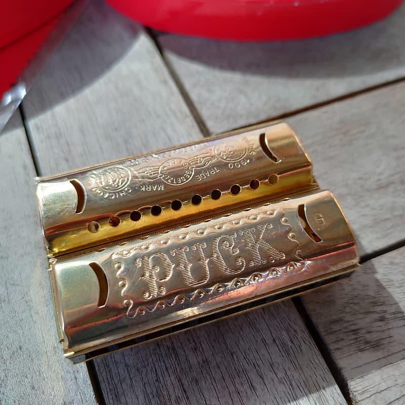 Hohner Double Puck Harmonica, Double-sided G/C, 10-hole