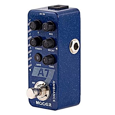 Mooer A7 Ambient Reverb New Micro Series Guitar Effects Pedal  Blue image 5