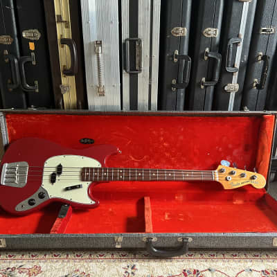 1966 Fender Mustang Bass in Dakota Finish - Early Logo - With OHSC for sale