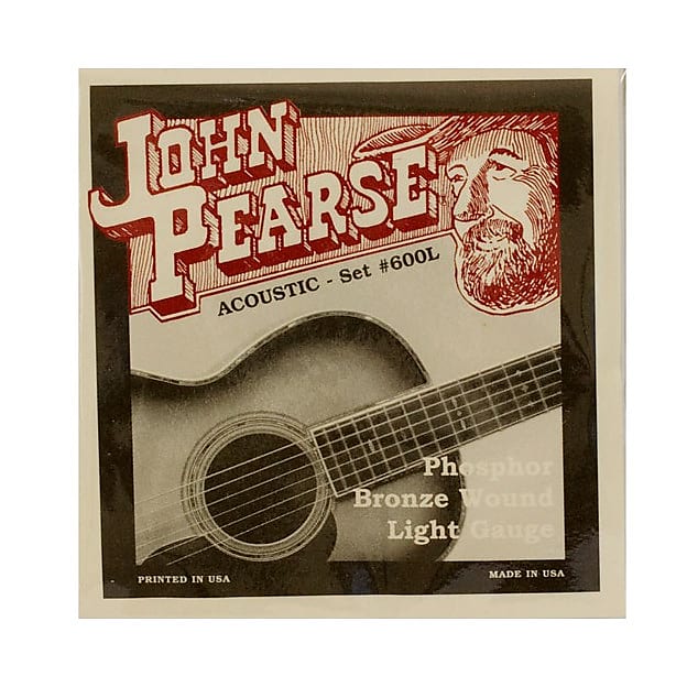 Cuerdas Acústica John Pearse 600L Phosphor Bronze Light 12-53 image 1