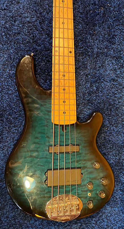 Lakland SL55-94 Deluxe Maple FB / Teal Green Sunburst（新品