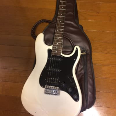 1985 Tokai Limited Edition Superstrat, MIJ, Cream with matching neck and headstock, leather gigbag image 23