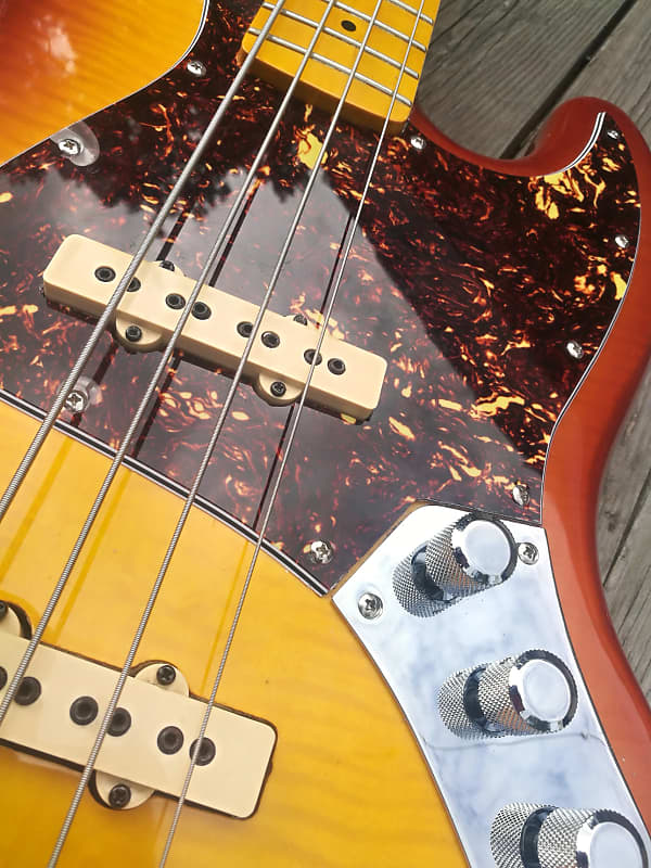 Custom Guitars Franco Casatelli Jazz Bass 2011 Siena Burnst image 1