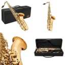 Jean Paul USA TS-400 Tenor Saxophone Key of Bb with Carrying Case, Rico Reed, Swabs, Gloves & Greece