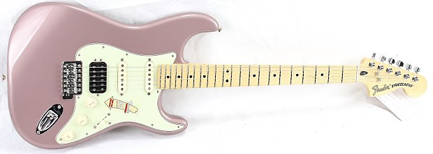 Fender MIM Deluxe Lone Star Stratocaster Strat Electric Guitar w Gig Bag 2013 Burgundy Mist