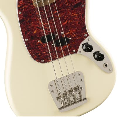 Squier Classic Vibe '60s Mustang Bass Laurel FB, Olympic White image 4