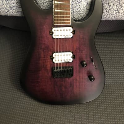 Jackson X Series Soloist SLX HT Spalted Maple Transparent Purple Burst Guitar image 5