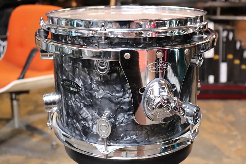 Pacific 9x12" CX Series Rack Tom Drum Black Diamond Pearl Reverb