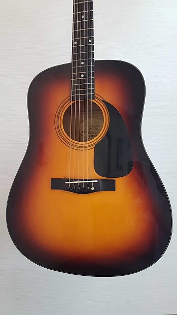 Fender DG 5 Sunburst Dreadnaught Acoustic Guitar V.G. Reverb