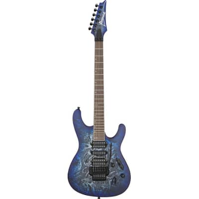 Ibanez IBANEZ S770-CZM Saber Tremolo E-Gitarre, cosmic blue frozen matte
