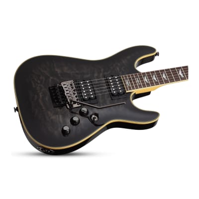 Schecter Omen Extreme-6 FR Electric Guitar (RIght-Hand, See-Thru Black) image 2