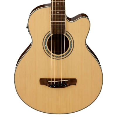 Ibanez AEB105E 5-String Acoustic Electric Bass Guitar Natural High Gloss image 1