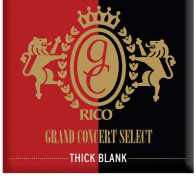 Rico Grand Concert Select Thick Blank Clarinet Reeds, Filed, Strength 4.5, 10-pack image 1