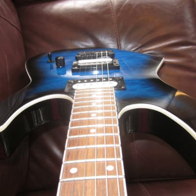 Dean MDX Quilt Maple Electric Guitar  MDX QM TBB  - Trans Blue Burst image 9