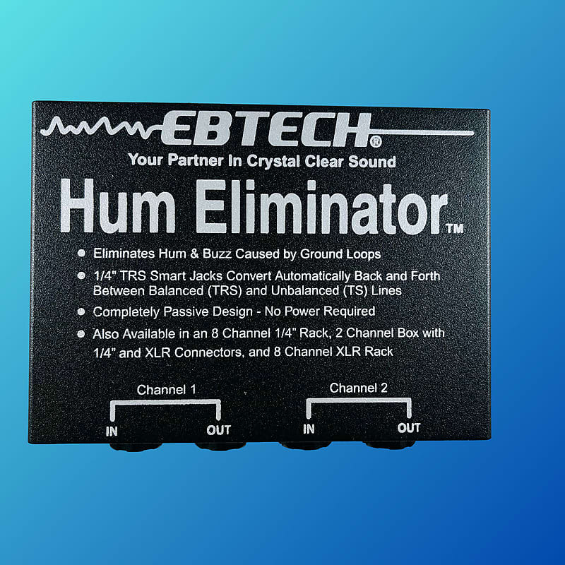 Ebtech HE-2-XLR 2-Channel Hum Eliminator w/ XLR