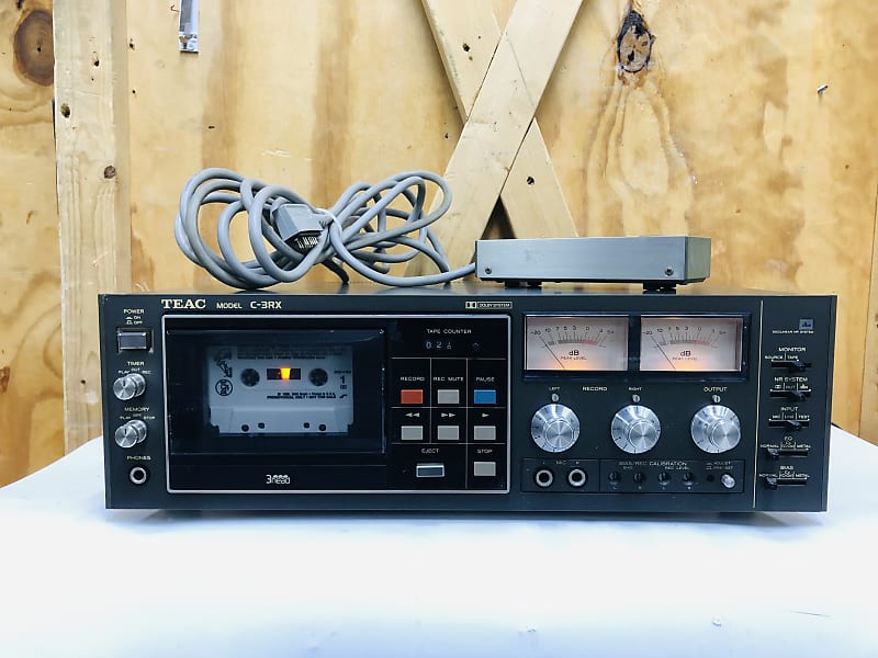 Vintage TEAC C-3RX 3 Head Cassette Deck w/RC-90 Remote Control Tested &  Working