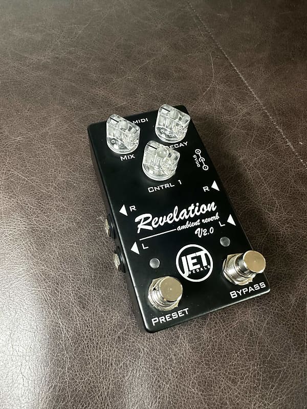 Jet Pedals Revelation Ambient Reverb v2.0 Midi 2022 Black Reverb