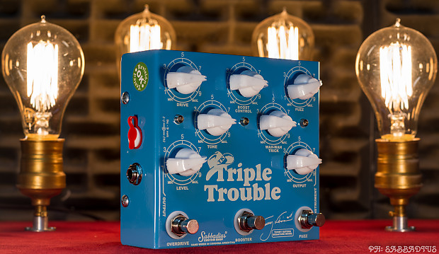 Sabbadius Triple Trouble Boost/Overdrive/Fuzz | Delicious Audio