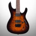 Ibanez S621QM Electric Guitar, Dragon Eye Burst