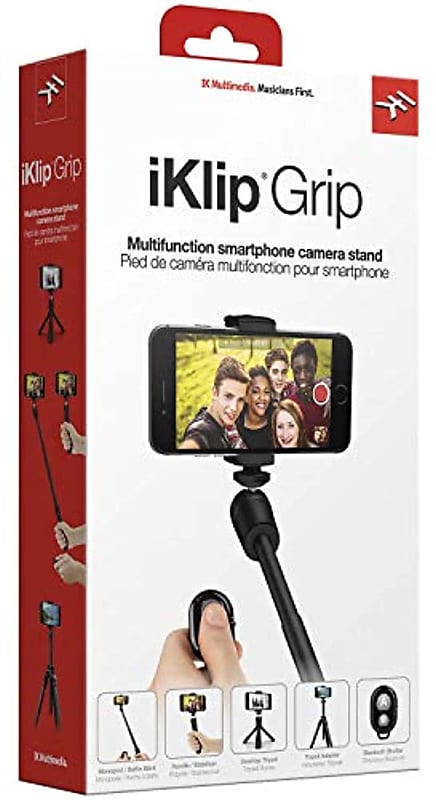 IK Multimedia iKlip Grip Smartphone iphone Selfie-Stick+ Stand + Remote Shutter image 1