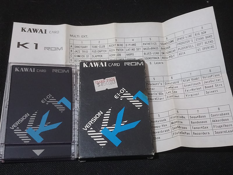 Kawai K1 ROM cards E1-01 A1-01 | Reverb