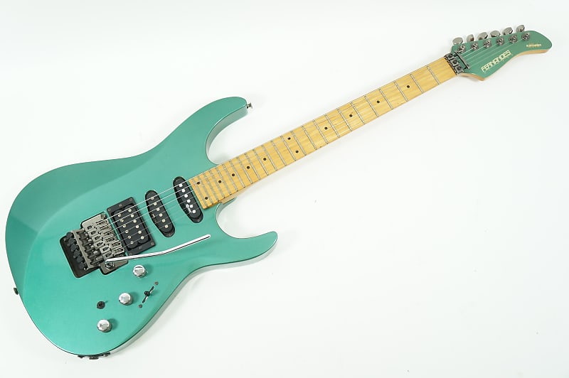 Fernandes FR-55S SUSTAINER SSH VMB Metallic Green FRT | Reverb Norway